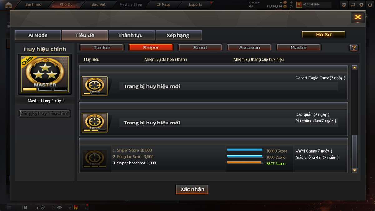 shop acc cf uy tin gia re